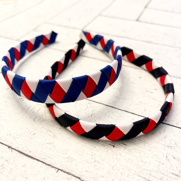 Woven Ribbon Headbands - Choose Your Colors!